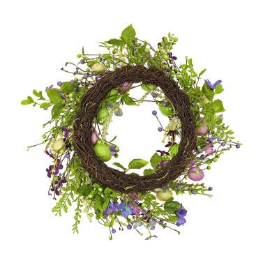 National Tree Co. Flowering Wreath