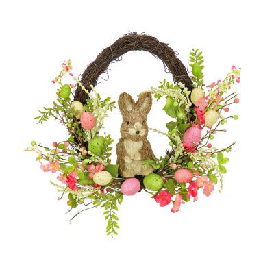 National Tree Co. 16 Bunny Wreath