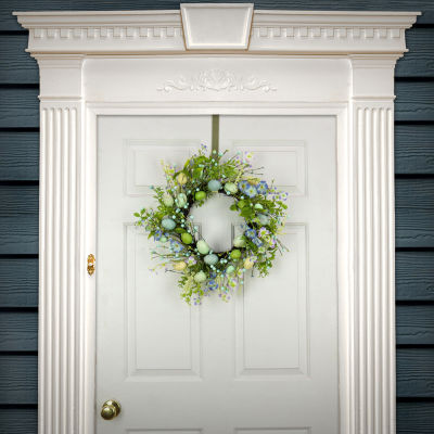National Tree Co. Flowering Blue Wreath