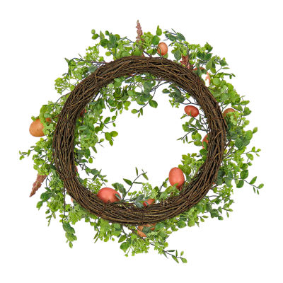 National Tree Co. 22 Pink Eggs Wreath