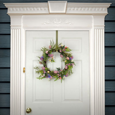 National Tree Co. 22 Pink Eggs Wreath