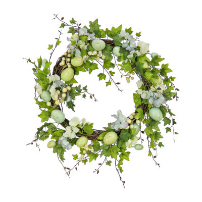 National Tree Co. 22 Ivy And Eggs Indoor Outdoor Wreath