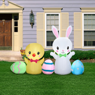 National Tree Co. 78 Bunny And Chick Easter Outdoor Inflatable