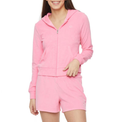 Women's Juicy Couture OG Big Bling Velour Zip-Up Hoodie