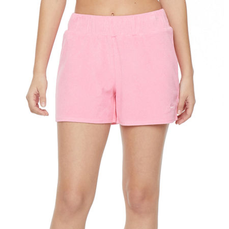 Juicy By Juicy Couture Towel Terry Womens Mid Rise Pull-On Short, Medium , Pink