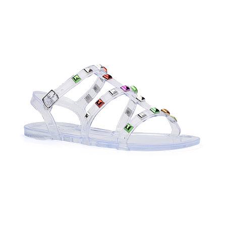  Flat Sandals - Olivia Miller Little & Big├é┬áGirls Wondrous Jelly Flat Sandals