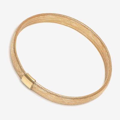 ブレスレット Italy 10k YG Made in Italy 10K Gold Mesh Stretch Bracelet - JCPenney