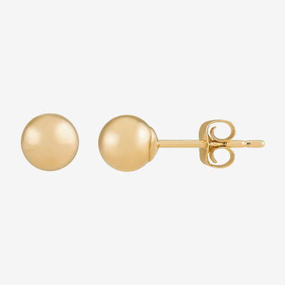 14K Gold 4mm Ball Stud Earrings