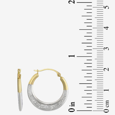 Womens 10K Gold 21mm Hoop Earrings