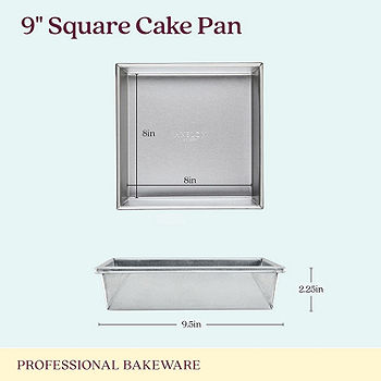 Anolon Pro Bake Bakeware Aluminized Steel Round Cake Pan, 9-Inch, Silver