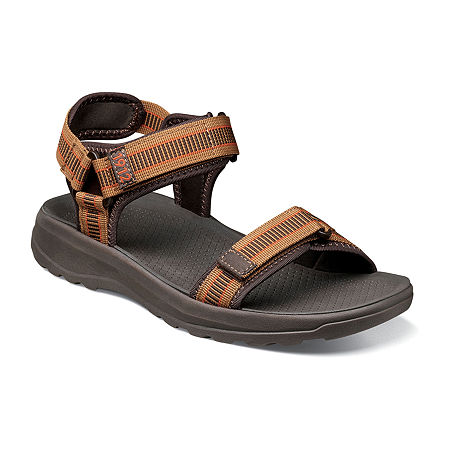 Nunn Bush Mens Huck Sport Sandal Strap Sandals, 13 Medium, Brown