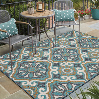 Mohawk Home Waterside Flatweave Indoor Outdoor Rectangular Area Rug