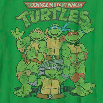 Little & Big Boys Crew Neck Short Sleeve Teenage Mutant Ninja Turtles Graphic T-Shirt