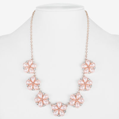 Monet Jewelry Rose Tone Collar Necklace