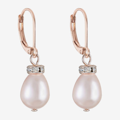 Monet Jewelry Womens Simulated Pearl Drop Earrings