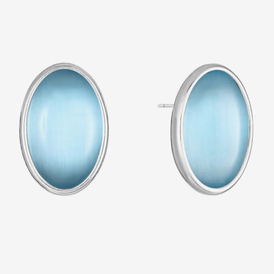 Liz Claiborne 16.5mm Oval Stud Earrings