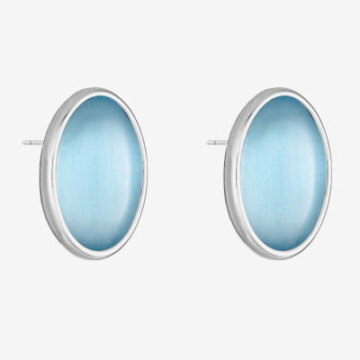 Liz Claiborne 16.5mm Oval Stud Earrings