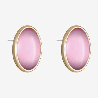 Liz Claiborne 16.5mm Oval Stud Earrings