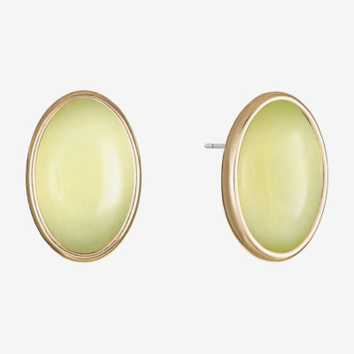 Liz Claiborne 16.5mm Oval Stud Earrings