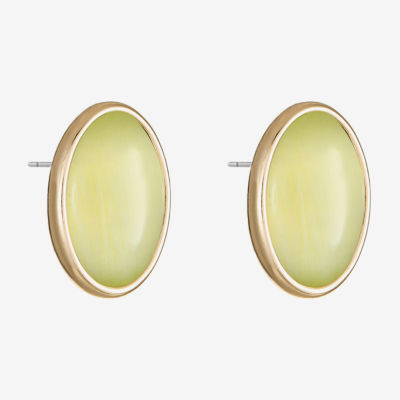 Liz Claiborne 16.5mm Oval Stud Earrings