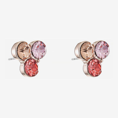 Monet Jewelry Glass 14mm Round Stud Earrings