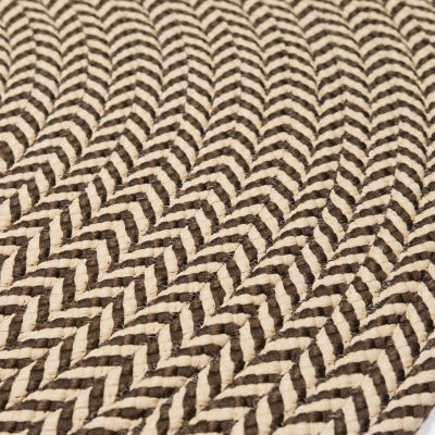 Colonial Mills Ibiza Woven Chevron Reversible Round Doormat