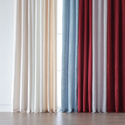 Broadhaven Seville Solid Light-Filtering Grommet Top Single Curtain Panel