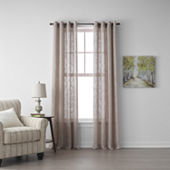 Regal Home Ashford Grommet Top Sheer Single Curtain Panels