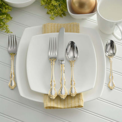 Oneida Golden Mandolina 45-pc. 18/10 Stainless Steel Flatware Set