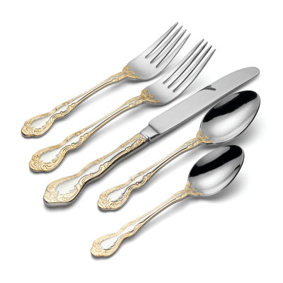 Oneida Golden Mandolina 45-pc. 18/10 Stainless Steel Flatware Set