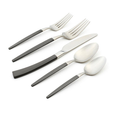 Oneida Adjacent Midnight 20-pc. Flatware Set