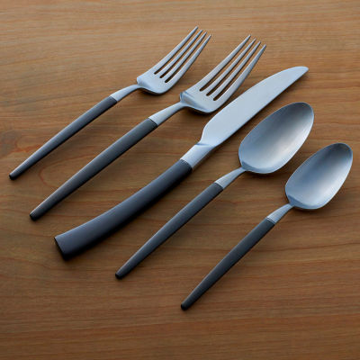 Oneida Adjacent Midnight 20-pc. Flatware Set