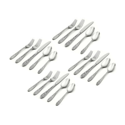 Oneida Ivy Flourish 20-pc. 18/10 Stainless Steel Flatware Set