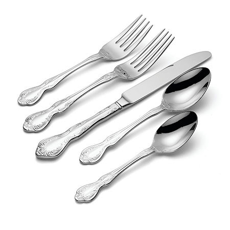 Oneida Mandolina 65-pc. 18/10 Stainless Steel Flatware Set, One Size, Silver