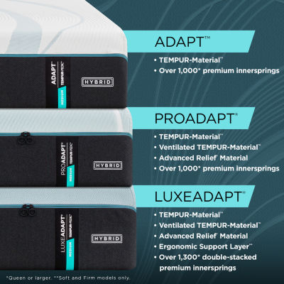 TEMPUR-ProAdapt™ 2.0 Medium Hybrid - Mattress + Box Spring