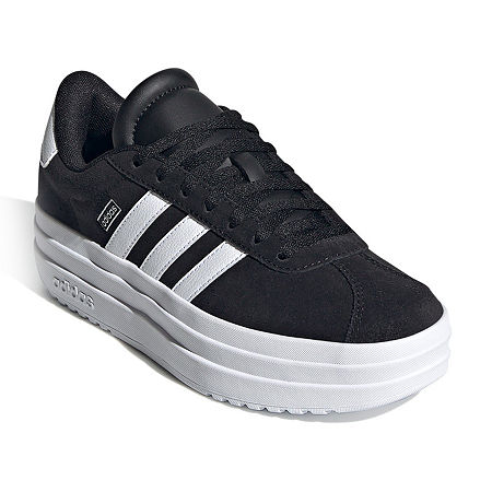 adidas Girls Vl Court Bold Sneakers, 4 Medium, Black