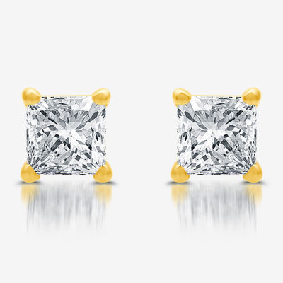 2 CT. T.W. Lab Grown White Diamond 10K Gold Stud Earrings