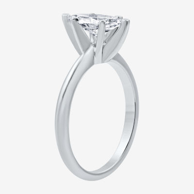 G / Si1-Si2) Womens 1 CT. T.W. Lab Grown White Diamond 14K Gold Marquise Solitaire Engagement Ring