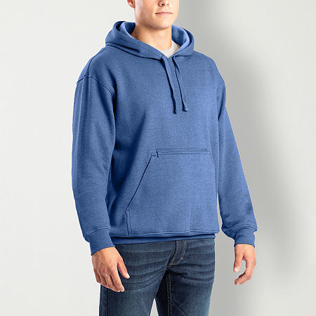 Berne Zippered Mens Long Sleeve Hoodie, Medium, Blue