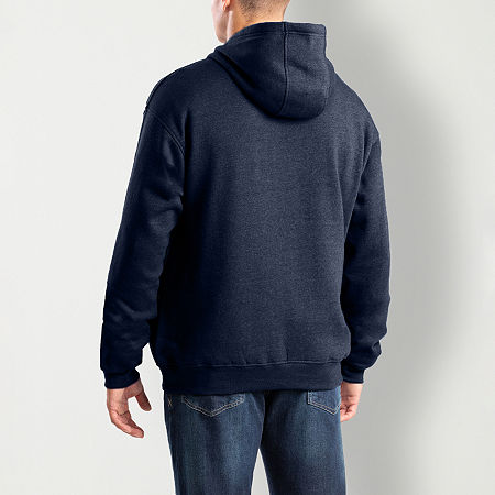 Berne Zippered Mens Long Sleeve Hoodie, Xx-large, Blue