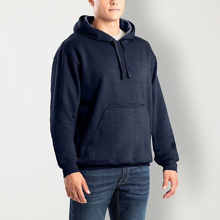 Berne Zippered Mens Long Sleeve Hoodie, Xx-large, Blue