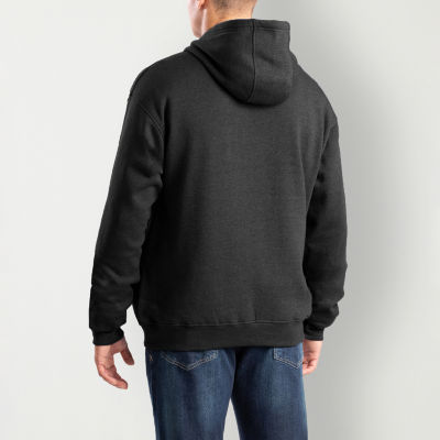 Berne Zippered Mens Long Sleeve Fleece Big and Tall Hoodie