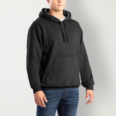 Berne Zippered Mens Long Sleeve Fleece Big and Tall Hoodie