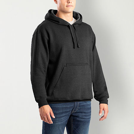 Berne Zippered Big And Tall Mens Long Sleeve Hoodie, 2x-large Tall, Black