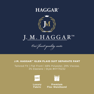 J.M. Haggar™ Tailored Fit Glen Plaid Suit Separate Pant
