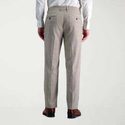 Haggar Mens Plaid Stretch Fabric Suit Pants