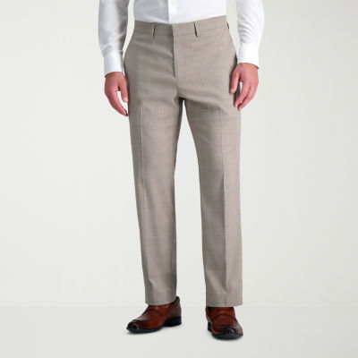 Haggar Mens Plaid Stretch Fabric Suit Pants