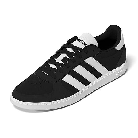 adidas Breaknet Sleek Suede Womens Sneakers, 8 Medium, Black