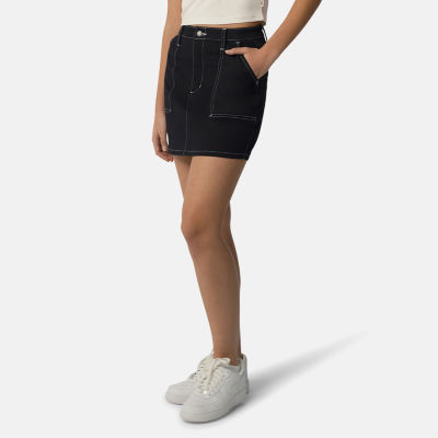 Dickies Womens High Rise Denim Skirt-Juniors