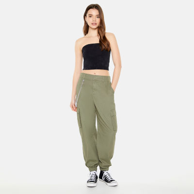 Forever 21 Chained Cargo Womens Mid Rise Jogger Pant Juniors